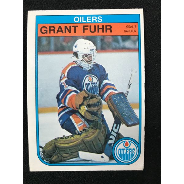 1982 OPC #105 GRANT FUHR ROOKIE CARD