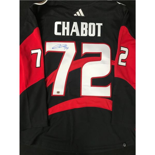 THOMAS CHABOT AUTOGRAPHED HOCKEY JERSEY  EAST COAST SPOTS COLLECTIBLES COA