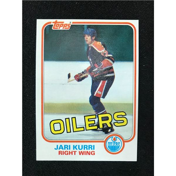 1981 TOPPS #18  JARI KURRI ROOKIE CARD