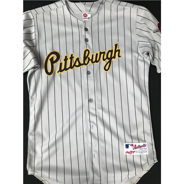 RAWLINGS AUTHENTIC PITTSBURGH PIRATES PIN STRIPE BASEBALL JERSEY