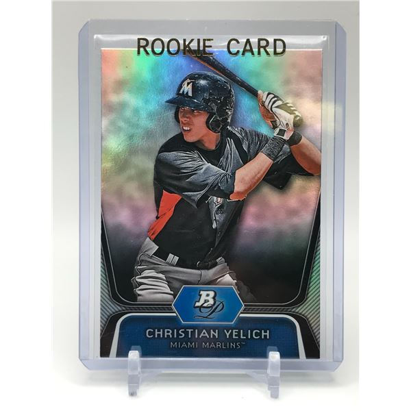 2012 TOPPS NO.BPP49 CHRISTIAN YELICH PLATINUM REPORT ROOKIE CARD