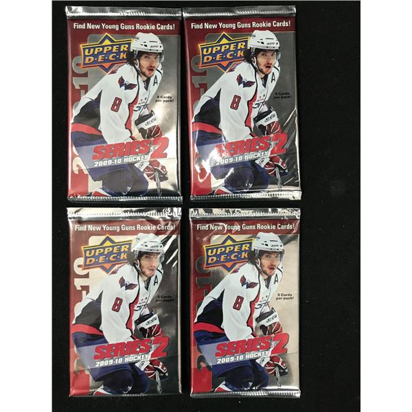 LOT OF 4 2009-10 UPPER DECK HOCKEY SERIES 2 SEALED PACKS