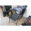Image 1 : 4 Black folding chairs