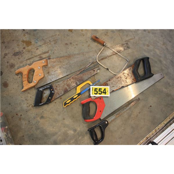 assorted hand saws