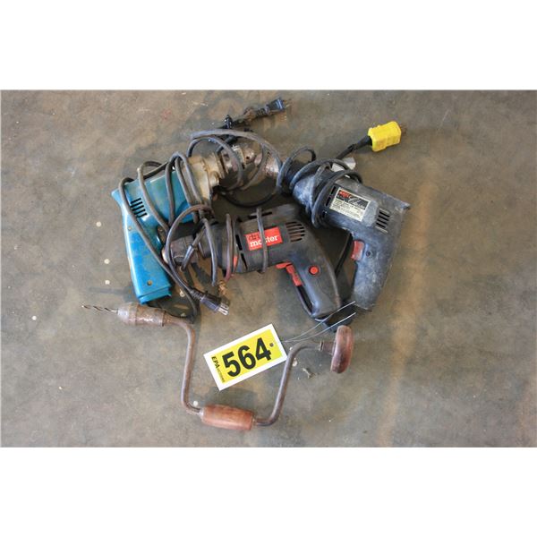3 corded drills 120 volt