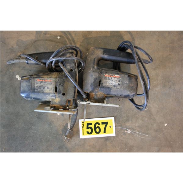 2 Black and Decker corded jigsaws