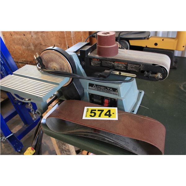 Delta 4 inch belt/ 6 inch disc sander