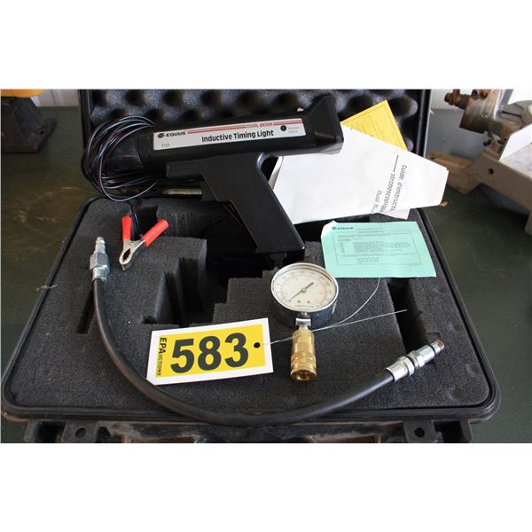 vehicle timing light and compression tester