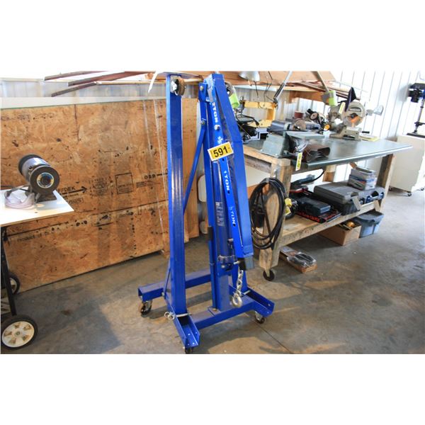 Power Fist 2 ton folding shop crane