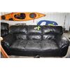 Image 1 : black leather couch