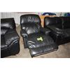 Image 2 : lazy boy black leather recliner chair