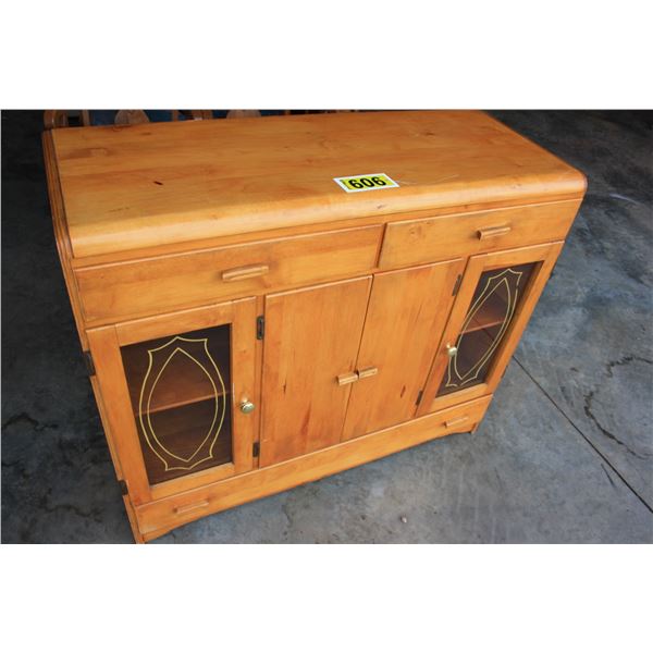 antique wooden cupboard