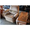 Image 2 : cloth recliner with matching end tables