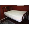 Image 1 : metal double bed frame with mattress