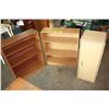 Image 1 : 3 wooden shelving units