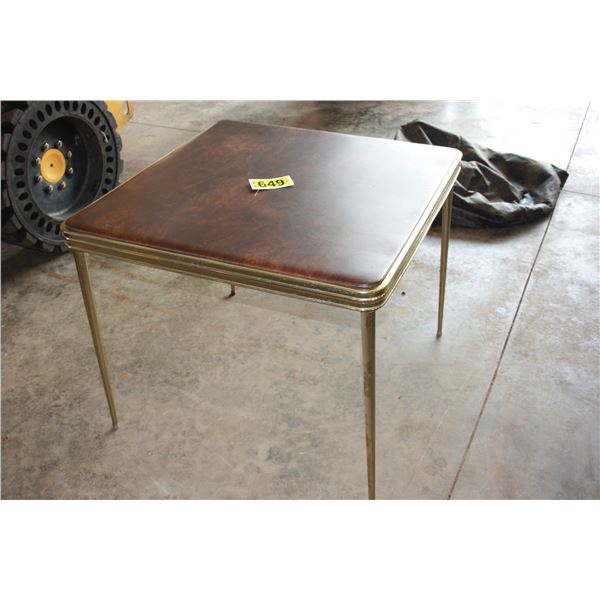 foldable card table