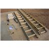 Image 1 : 2 extension ladders, 1 folding ladder