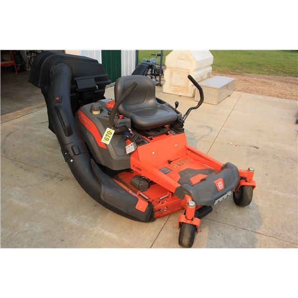 2016 Husqvarna Z242F zero turn mower with bagger