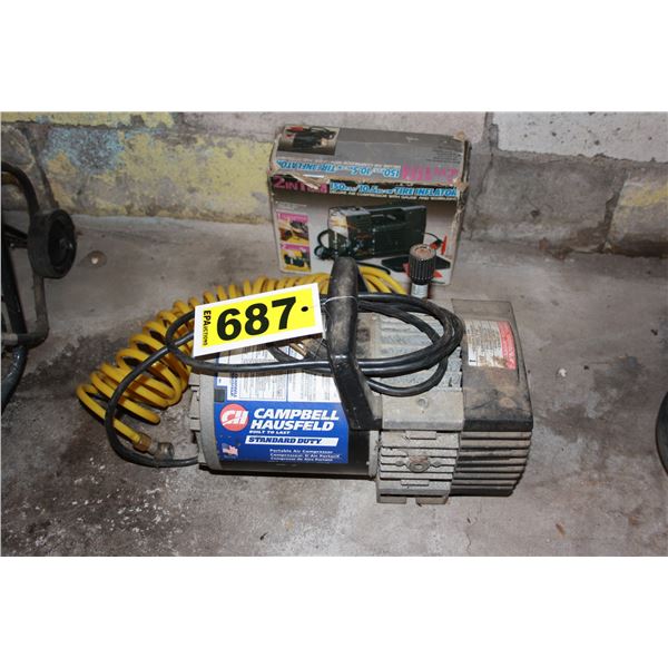 2 portable air compressors