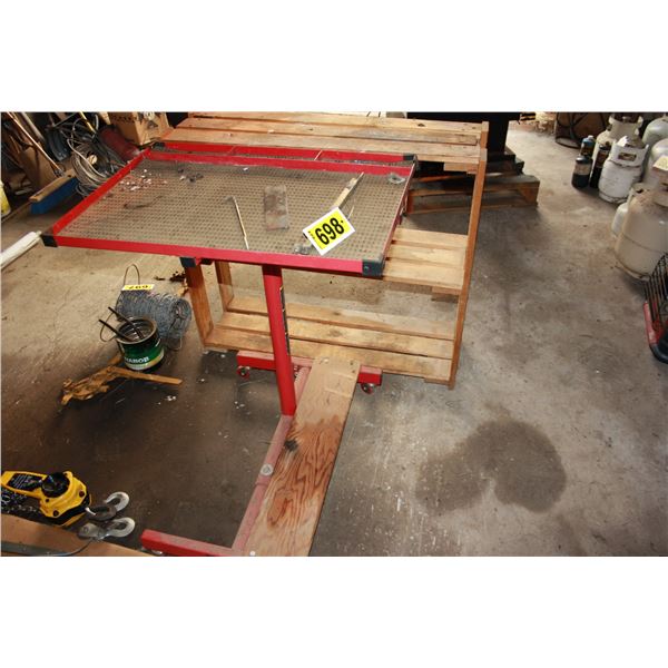 rolling shop table