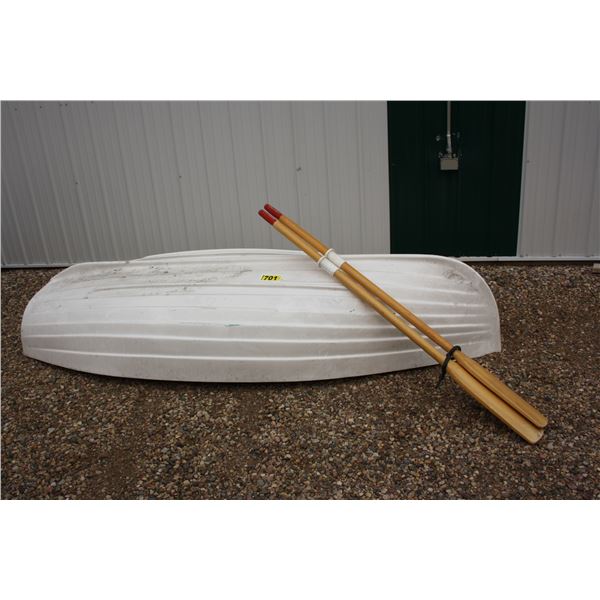 9 foot fiberglass row boat