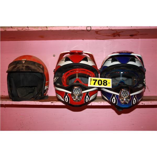 3 quad helmets