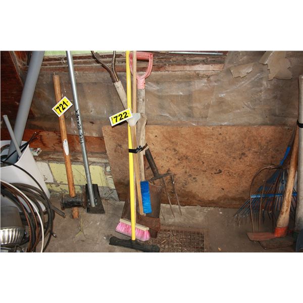 shovel and potato fork