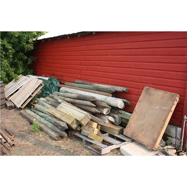 2 piles of misc wood