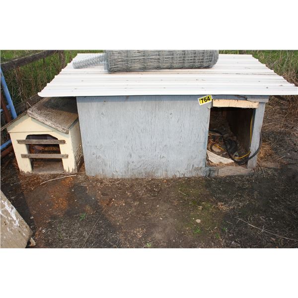 2 dog houses