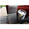 Image 1 : Aluminium trays and empty beer keg