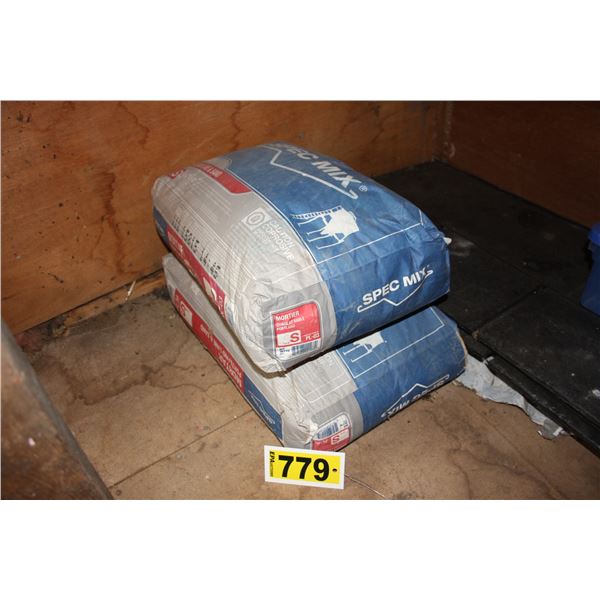 2 bags of mortar
