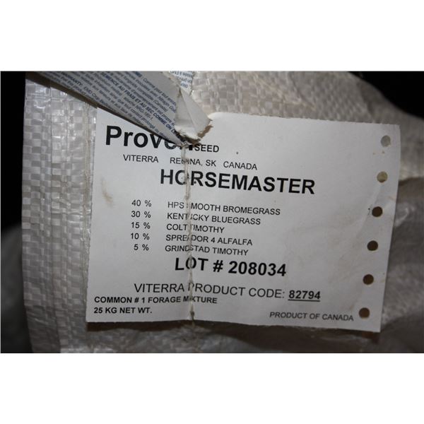3 bags of Horsemaster grass seed