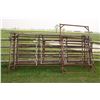 Image 1 : 8 silver corral panels comes with 4 ft gate panel