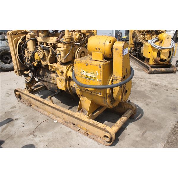 (GROUP LOT - 1,2,3,4 & 5) Cat D311 Gen Set, 120/240V, 3 Ph, No Visible SN, Pup & Motor run good. PAR