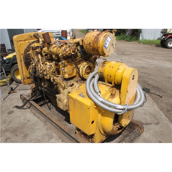 (GROUP LOT - 1,2,3,4 & 5) Cat D315 Gen Set, SN. 934, Mag is weak, Engine Fires c/w Manual. PARTS SEL