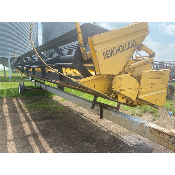 (GROUP LOT- 6,7,8 & 9) NH 25' Straight-cut header, Batt Reels #587604 c/w creative enterprises trans