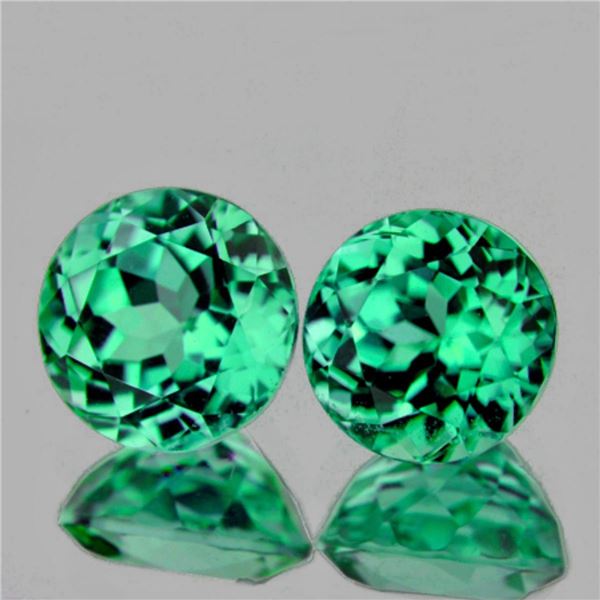 Natural Paraiba Green Blue Apatite Pair {Flawless-VVS}