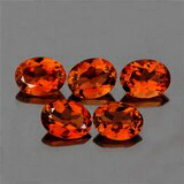 Natural Champagne Imperial Topaz 5 Pcs  {Flawless-VVS1}