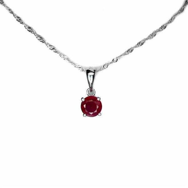 Natural Pigeon Blood Red Ruby Necklace