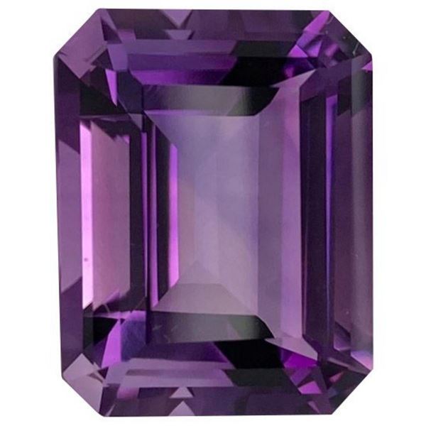 Lab Created Purple Octagon Amethyst 20.00 Cts - VVS