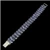 Image 2 : Natural Purple Blue Tanzanite Bracelet