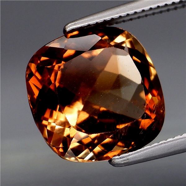 Natural Brazil Imperial Whisky Champagne Topaz 4.93 Cts