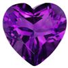 Image 1 : Purple Lab Amethyst Heart 14 Carats