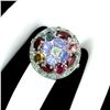 Image 3 : Natural Tourmaline Emerald Tanzanite Ring