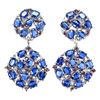 Image 1 : Natural Unheated Kyanite  Rhodolite Garnet Earrings