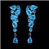 Image 2 : Natural Paraiba Blue Apatite  Earrings