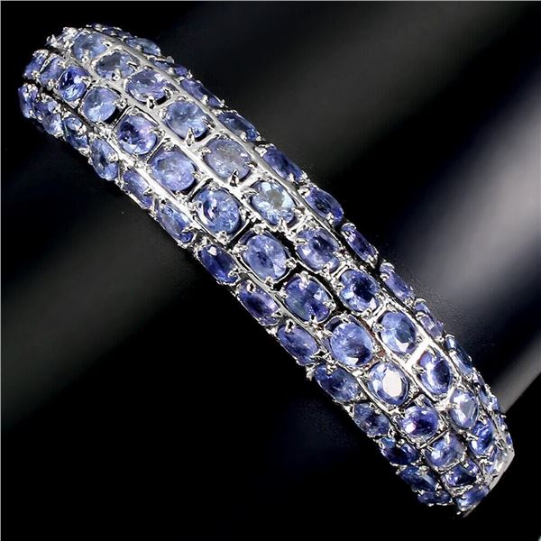 Natural Tanzanite Bangle