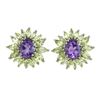 Image 1 : Natural  Amethyst Peridot  Earrings