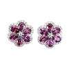 Image 1 : Natural Rhodolite Garnet Earrings