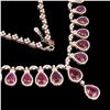 Image 3 : Natural Pigeon Blood Red Ruby Necklace